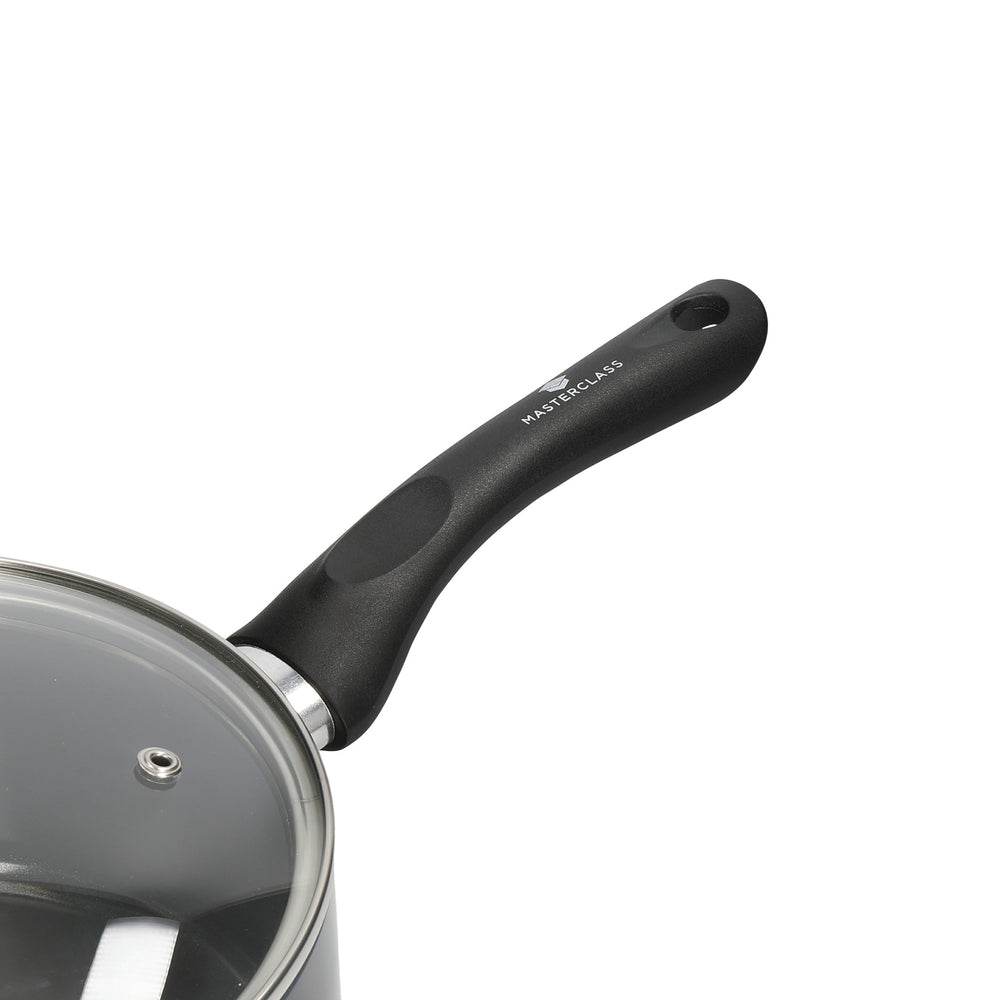 MasterClass Can-to-Pan 18cm Ceramic Non-Stick Saucepan with Lid, Recycled Aluminium