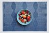 Set of 4 KitchenCraft Blue and Red Mosaic Style Ceramic Bowls image 2