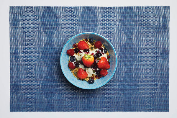 Set of 4 KitchenCraft Blue and Red Mosaic Style Ceramic Bowls image 2