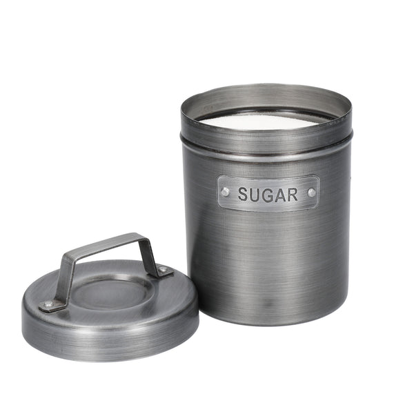 Industrial Kitchen Vintage-Style Metal Sugar Container image 8