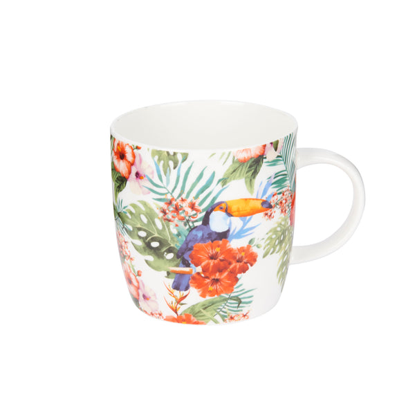 KitchenCraft Set of Four China Toucan Mugs image 2