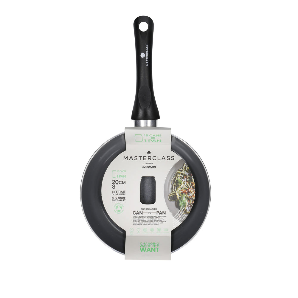 MasterClass Can-to-Pan 20cm Ceramic Non-Stick Frying Pan, Recycled Aluminium