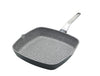 4pc Cast Aluminium Non-Stick Cookware Set with 2x Frying Pans, 20cm & 28cm, Square Grill Pan and Wok image 5