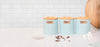KitchenCraft Tea, Coffee and Sugar Canisters - 1 L, Light Blue, Set of 3 image 2
