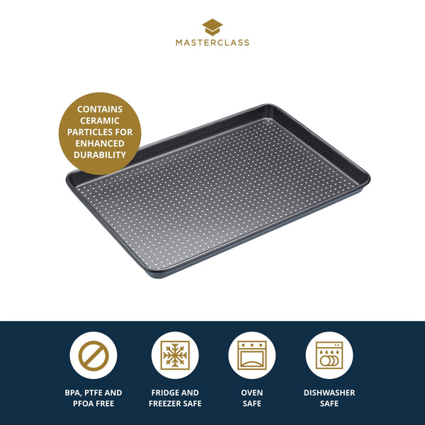 MasterClass Crusty Bake Non-Stick Baking Tray, 39cm x 27cm image 9