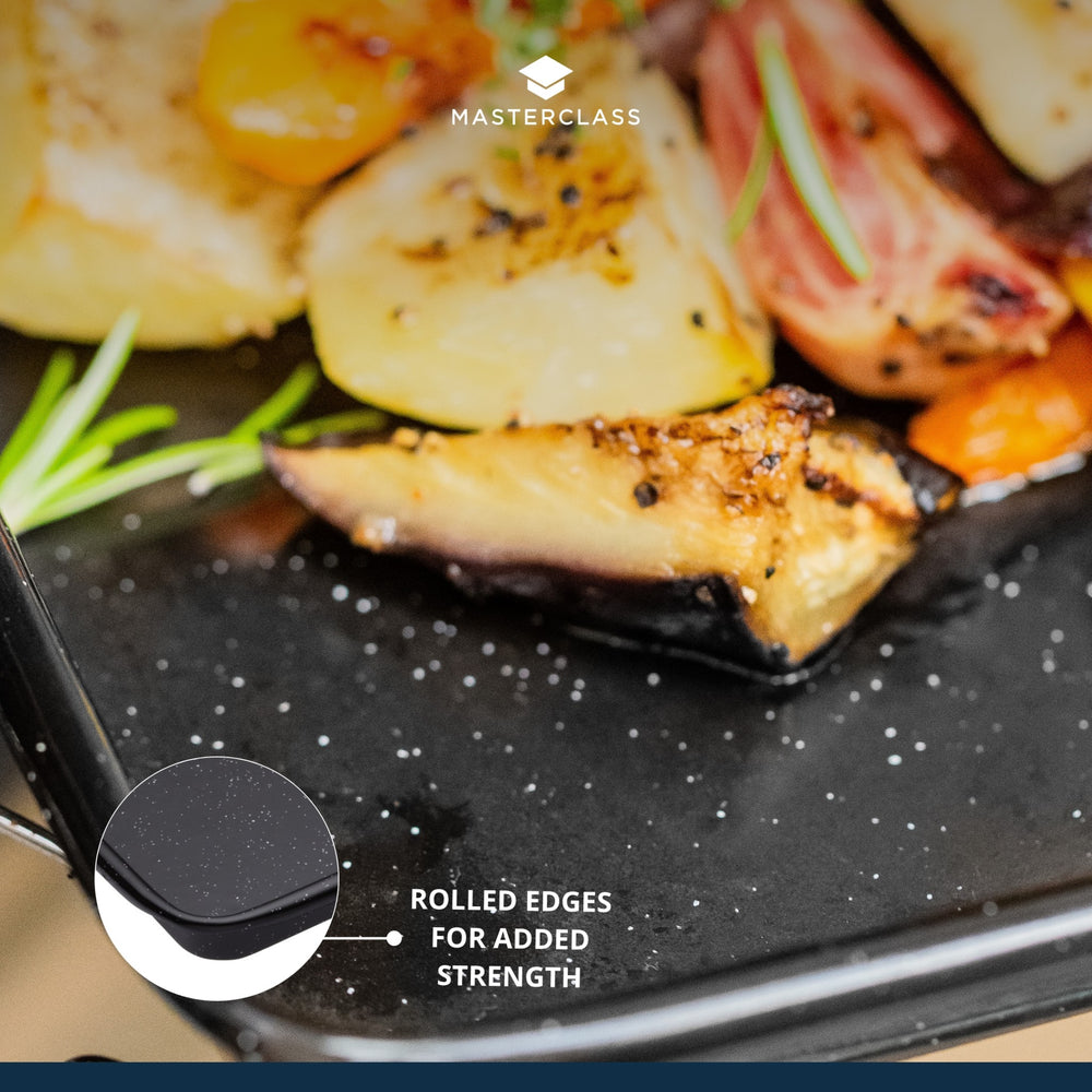 MasterClass Vitreous Enamel Baking Tray, 39cm x 27cm