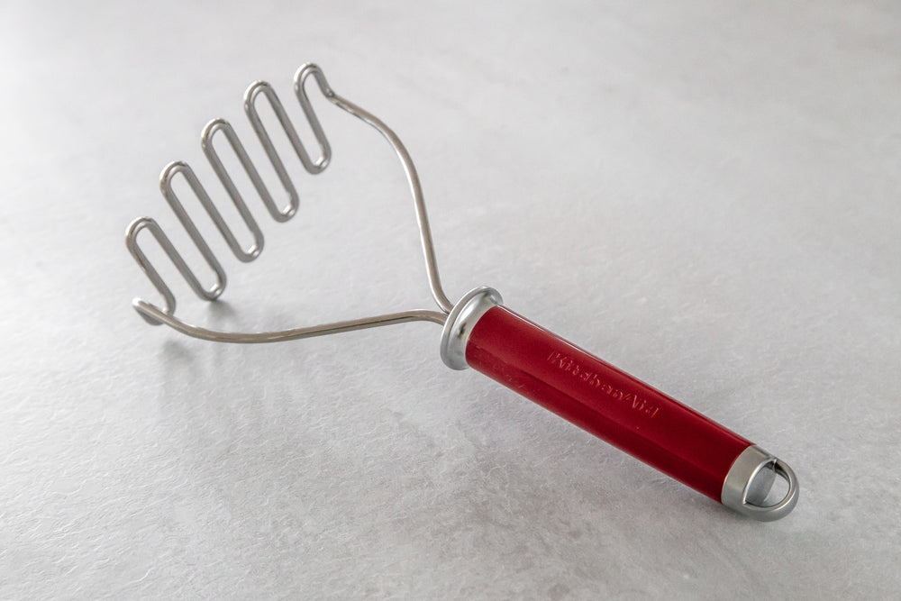 KitchenAid Stainless Steel Potato Masher – Red