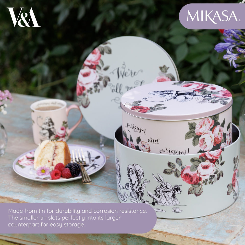 Mikasa and the V&A Alice In Wonderland Cake Tins, Set of 2