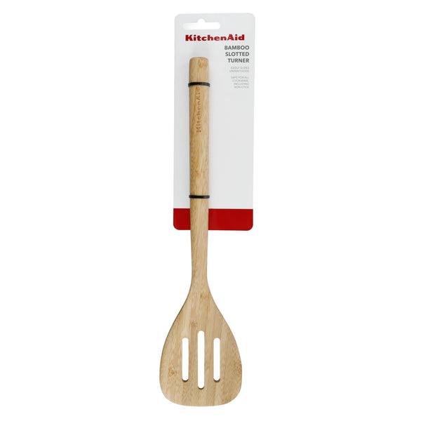 KitchenAid  Slotted Bamboo Turner image 4