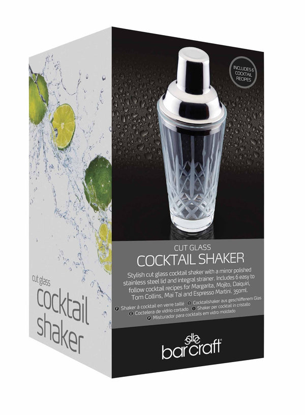 BarCraft 350ml Cut Glass Cocktail Shaker image 4