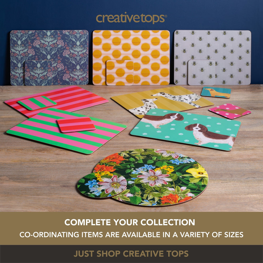 Creative Tops Arts & Crafts Rectangle Placemats Set Of 4 Blue, 30 x 22.5CM