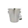 BarCraft Hammered-Steel Sparkling Wine & Champagne Bucket with Ring Handles image 3