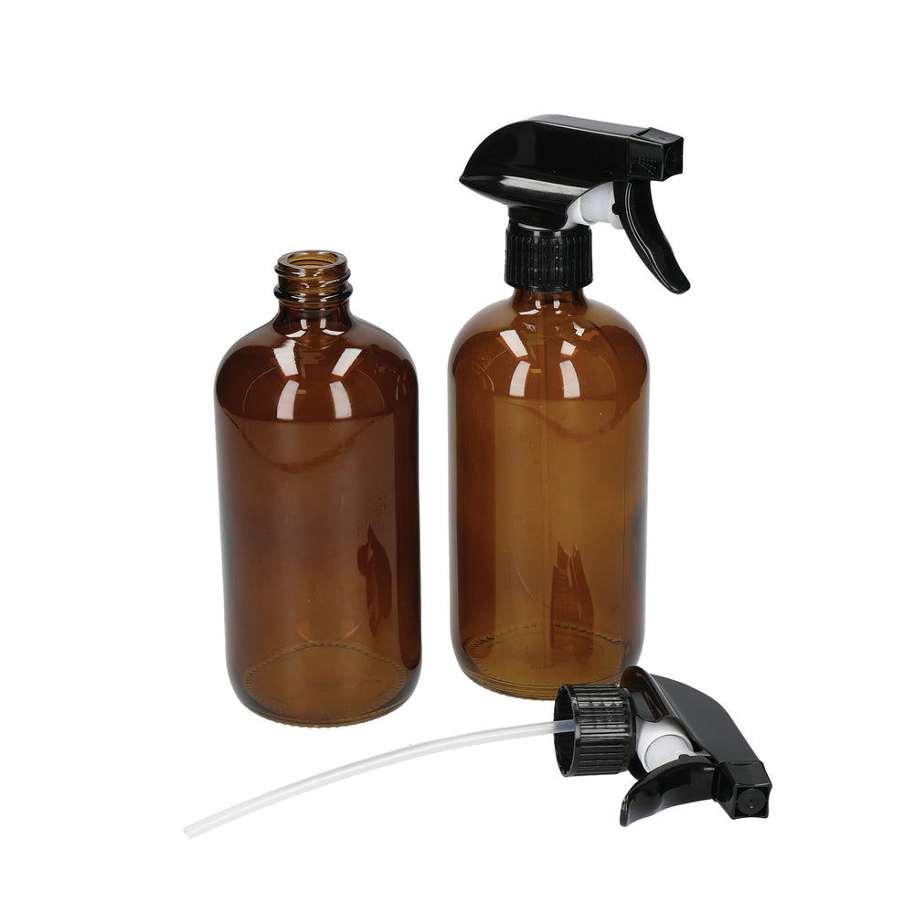 KitchenCraft Living Nostalgia Spray Bottle Set, Glass, Amber, 2 Pieces