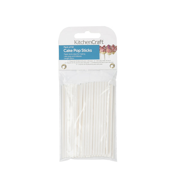 KitchenCraft Pack of 50 Cake Pop Sticks - 10cm image 3