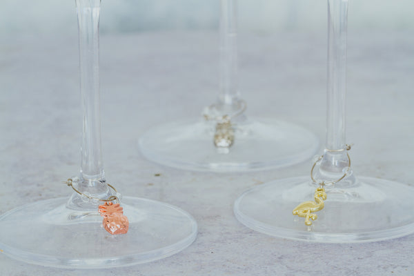 BarCraft Tropical Pineapple & Flamingo Wine Charms image 2