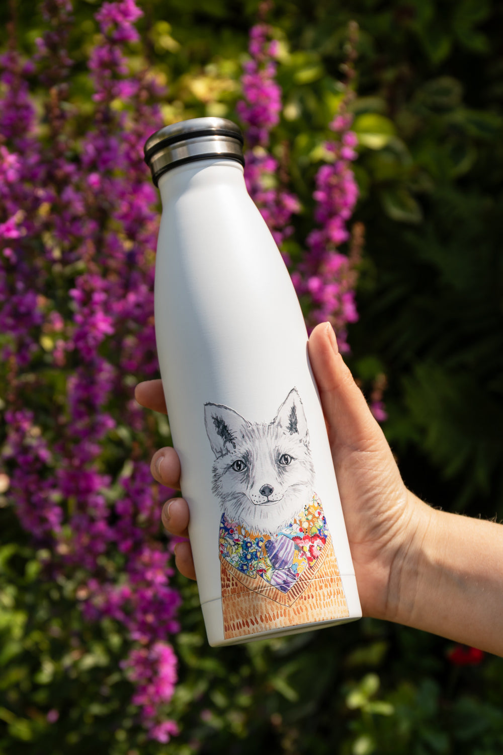 Mikasa Tipperleyhill Fox Stainless Steel Water Bottle, 500 ML