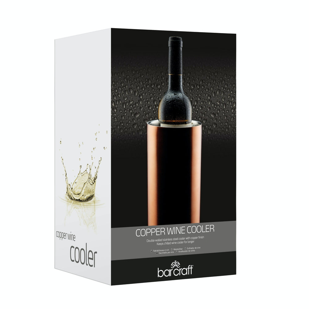 BarCraft Double Walled Copper Finish Wine Cooler