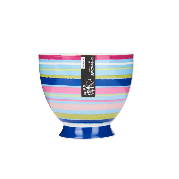 Set of 4 KitchenCraft China Bright Stripe Mugs image 2