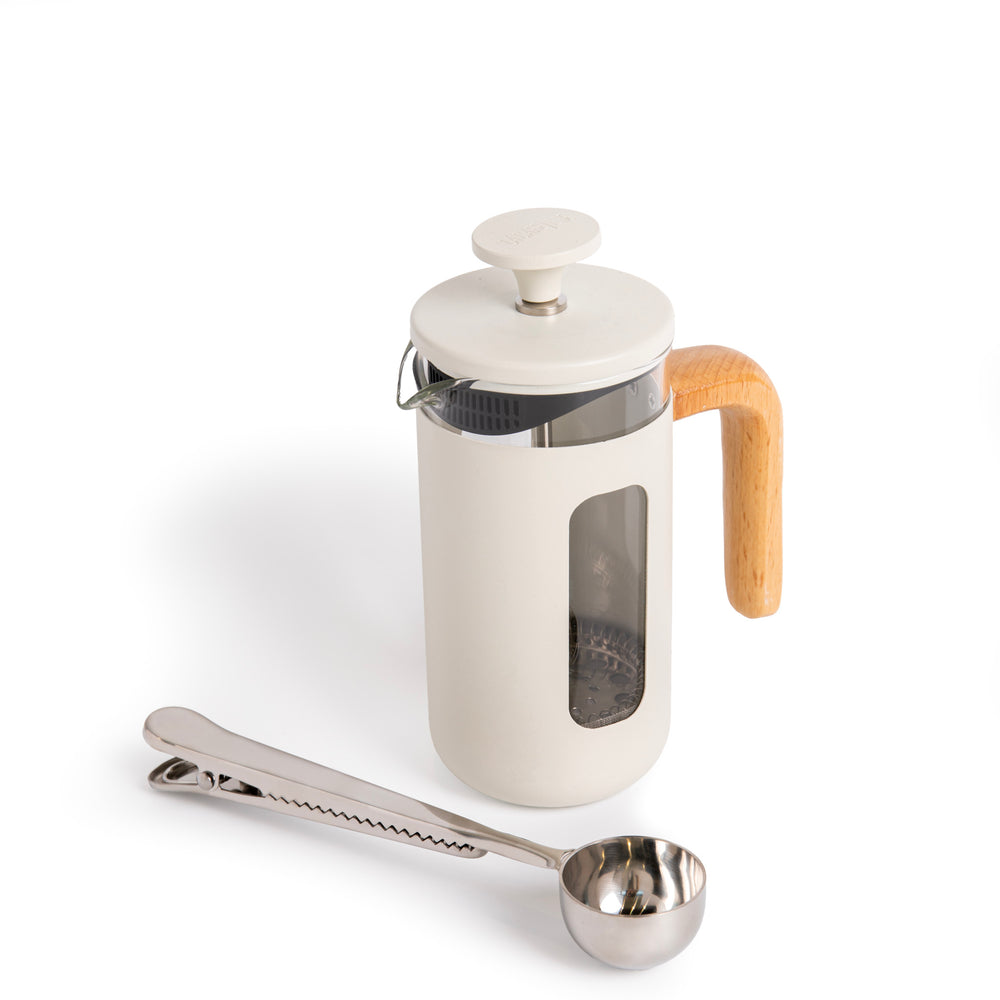 La Cafetière 2pc Cafetière Gift Set with Pisa 3-Cup Cafetière, Flint, and Stainless Steel Coffee Measuring Spoon with Clip image 1