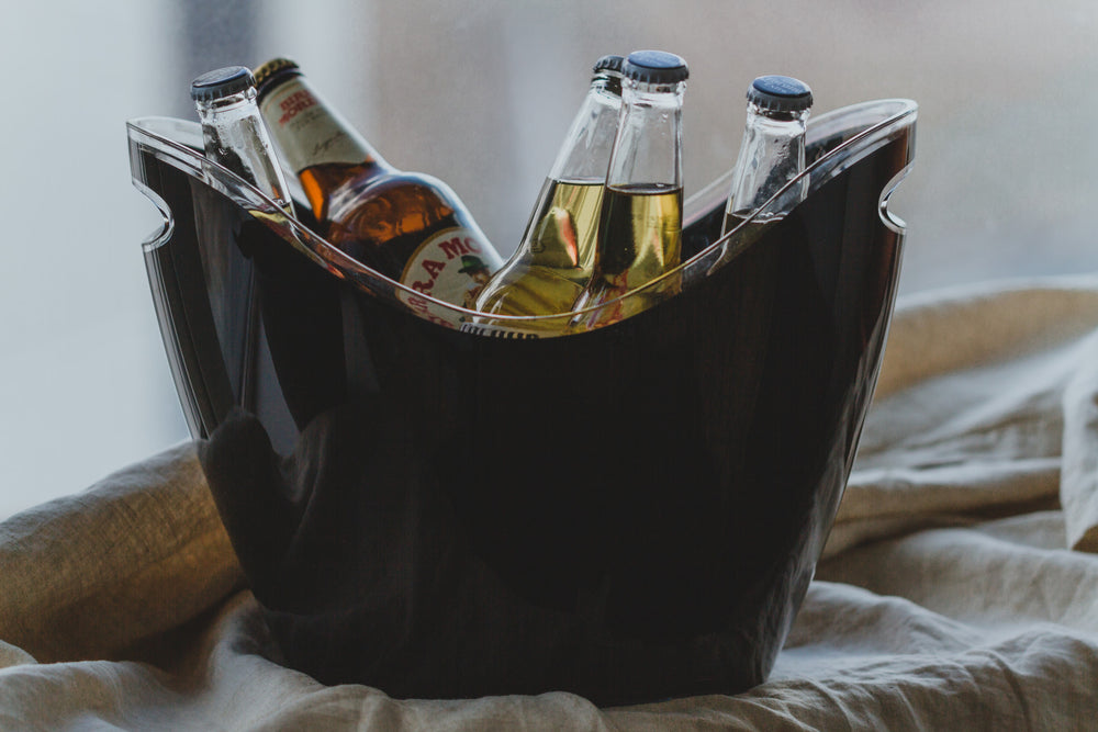 BarCraft Black Acrylic Drinks Pail / Cooler
