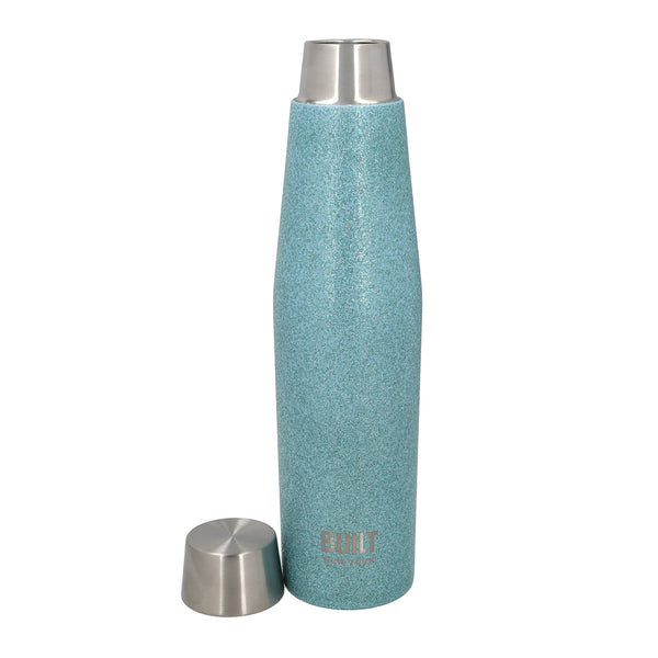 BUILT Apex 540ml Insulated Water Bottle, BPA-Free 18/8 Stainless Steel - 'Aqua Glitter' image 3