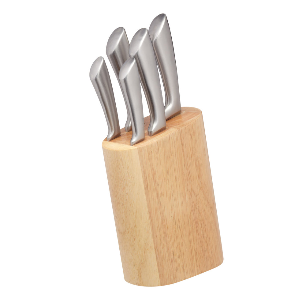 MasterClass Sabre 5 Piece Knife Set with Wooden Block image 1