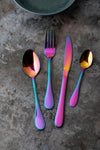 Mikasa Iridescent Cutlery Set in Gift Box, Stainless Steel, 16 Pieces (Service for 4) image 4