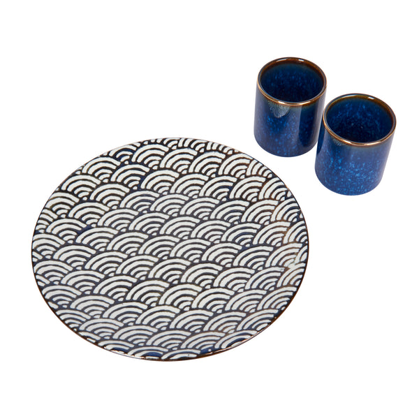 Mikasa Satori 22cm Porcelain Seigaiha Wave Side Plate image 6