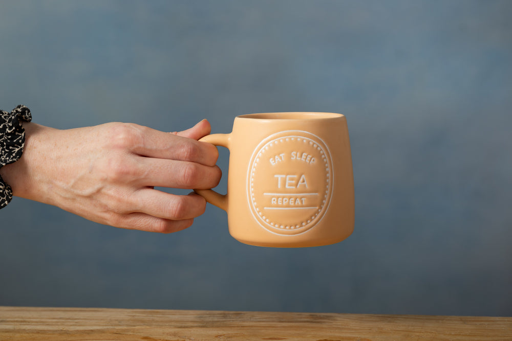 Mikasa Eat Sleep Tea Repeat Mug, 400ML