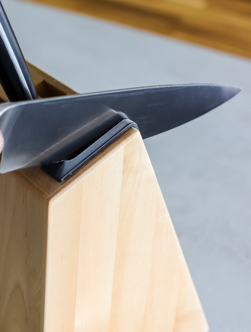 KitchenAid Gourmet 5-Piece Kitchen Knife Set with Block, Sharp High-Carbon Japanese Steel Knives and Birchwood Holder