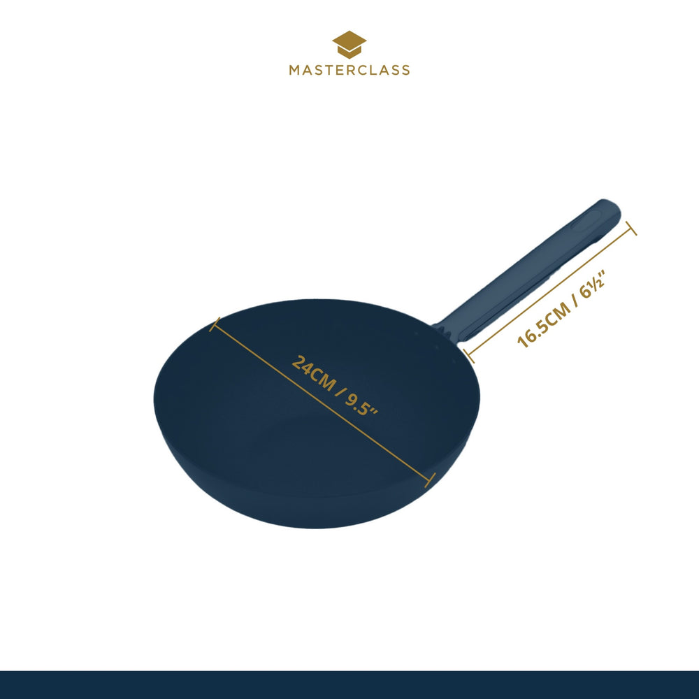 MasterClass Carbon Steel Wok, 24cm