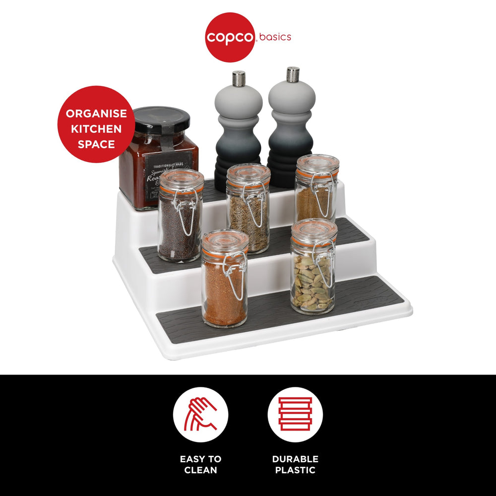 Copco Polypropylene 3-Tier 26 x 23 x 8.5cm Canned Food Organiser