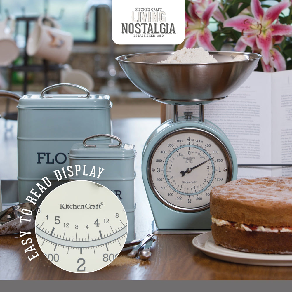 Living Nostalgia Vintage Blue Mechanical Scales