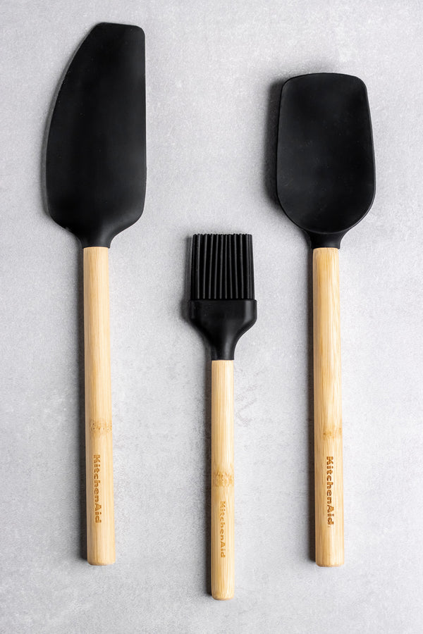 KitchenAid  3-Piece Bamboo Baking Set with Spoon
Spatula, Pastry Brush and Mixer Spatula image 2