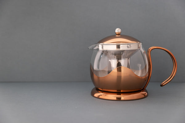 La Cafetière Izmir 1.2L Glass Teapot with Infuser - Copper image 2