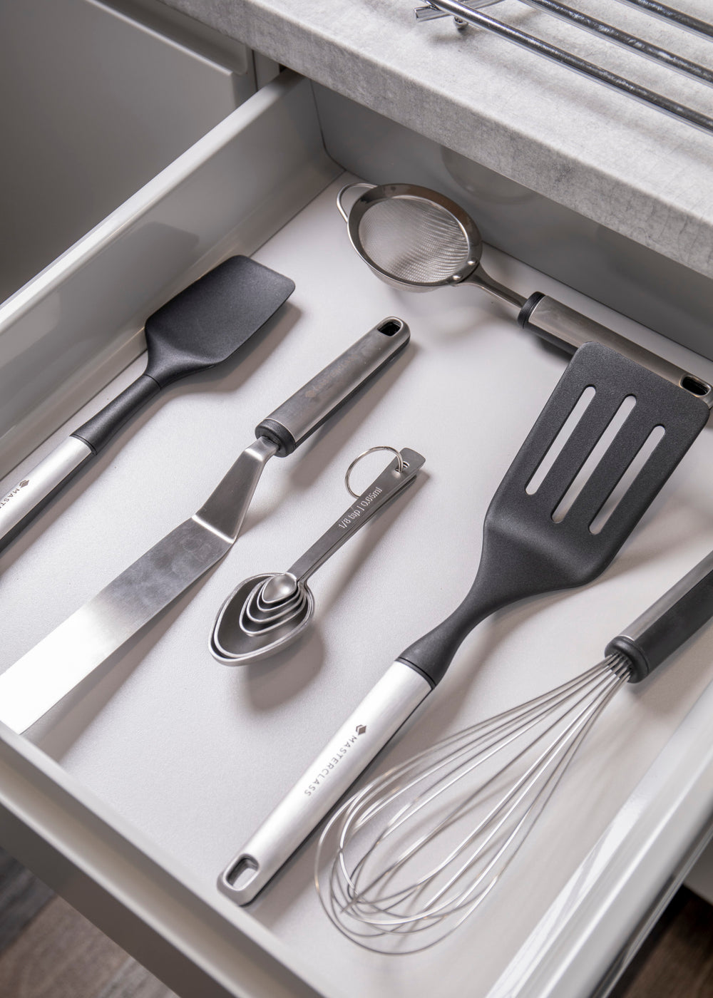 MasterClass Stainless Steel Measuring Spoon Set - 6 Pieces