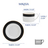 Mikasa Luxe Deco China Tea Cups and Saucers, Set of 2, 200ml image 8