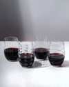 Mikasa 'Cheers' Set of 4 Etched Crystal Stemless Wine Glasses image 5