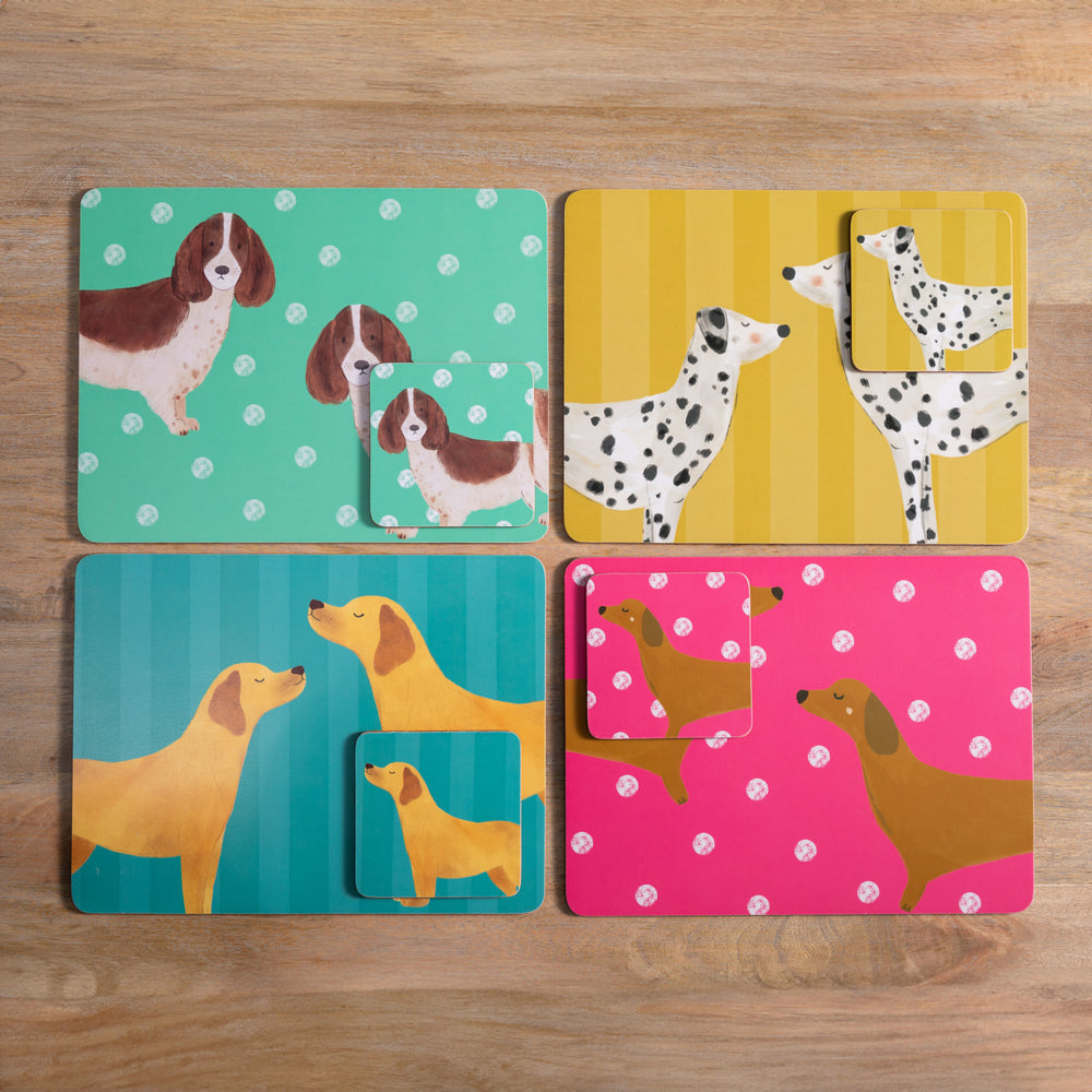 Creative Tops Dog Print Set of 4 Rectangle Placemats, 30 x 22.5CM