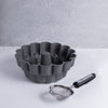 MasterClass 2pc Bakeware Set with Button Cast Aluminium Decorative Cake Pan and Soft Grip Stainless Steel Sieve image 2