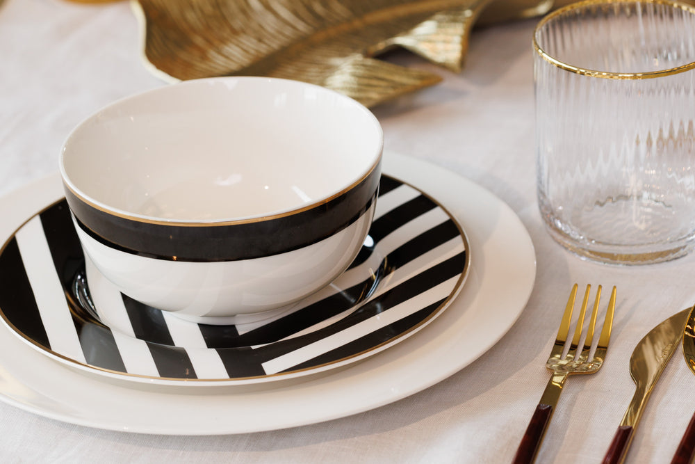 Mikasa Luxe Deco China Cereal Bowls, Set of 4, 14cm