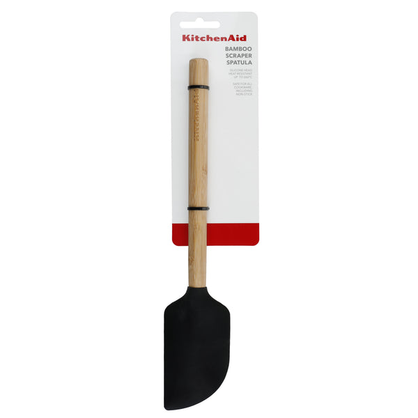 KitchenAid  Bamboo Scraper Spatula with Heat Resistant and Flexible Silicone Head image 4