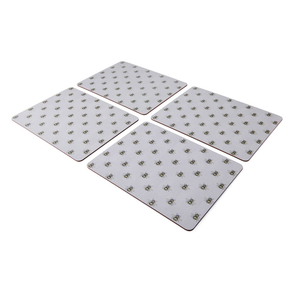 Creative Tops Printed Country Bee Rectangle Placemats Set Of 4, Grey, 30 x 22.5CM image 3