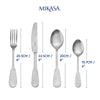 Mikasa Soho Antique Stainless Steel Cutlery Set, 16 Piece