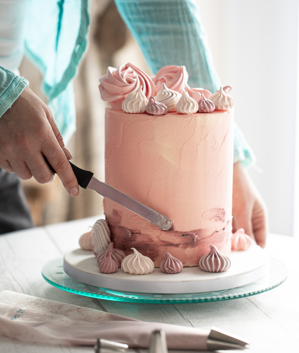 Sweetly Does It Revolving Glass Cake Stand