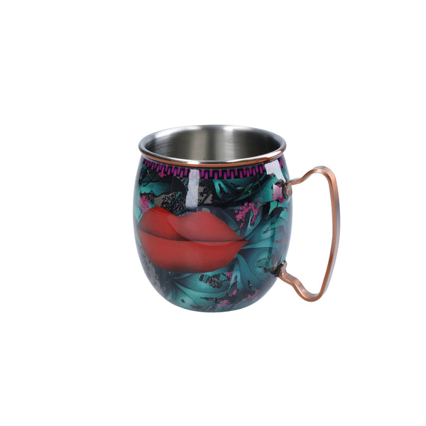 Mikasa x Sarah Arnett Stainless Steel Moscow Mule Mug with Lip Print, 450ml image 3