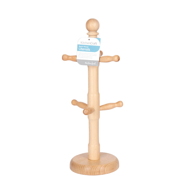 KitchenCraft Beech Wood Mug Tree image 3