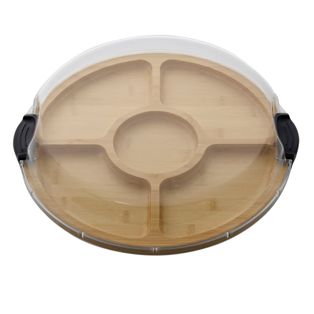 Farberware Build-a-Board Bamboo Lazy Susan, 35.5CM image 1