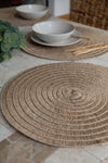 Creative Tops Set of 4 Jute Placemats, Natural Hessian Round Table Mats, 38cm image 6