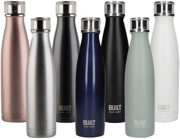 Built 500 ml Double Walled Stainless Steel Water Bottle Charcoal image 6